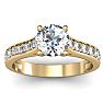1 1/2 Carat Classic Engagement Ring With 1 Carat Center Diamond In 14K Yellow Gold Image-1