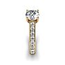 1 1/2 Carat Classic Engagement Ring With 1 Carat Center Diamond In 14K Yellow Gold Image-4