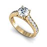 1 1/2 Carat Classic Engagement Ring With 1 Carat Center Diamond In 14K Yellow Gold Image-5