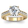 2 Carat Classic Engagement Ring With 1 1/2 Carat Center Diamond In 14K Yellow Gold Image-1