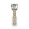 2 Carat Classic Engagement Ring With 1 1/2 Carat Center Diamond In 14K Yellow Gold Image-3