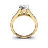 2 Carat Classic Engagement Ring With 1 1/2 Carat Center Diamond In 14K Yellow Gold Image-5