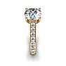 2 1/2 Carat Classic Engagement Ring With 2 Carat Center Diamond In 14K Yellow Gold Image-3