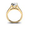 2 1/2 Carat Classic Engagement Ring With 2 Carat Center Diamond In 14K Yellow Gold Image-5