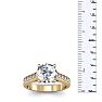 2 1/2 Carat Classic Engagement Ring With 2 Carat Center Diamond In 14K Yellow Gold Image-6