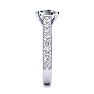 1 1/2 Carat Diamond Engagement Ring With 1 Carat Princess Cut Center Diamond In 14K White Gold Image-4