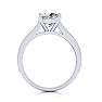 2 Carat Diamond Engagement Ring With 1 1/2 Carat Princess Cut Center Diamond In 14K White Gold Image-3