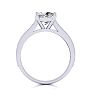 2 1/2 Carat Diamond Engagement Ring With 2 Carat Princess Cut Center Diamond In 14K White Gold Image-3
