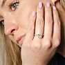 1 1/3 Carat Traditional Diamond Engagement Ring with 1 Carat Center Princess Cut Solitaire In 14 Karat White Gold  Image-3