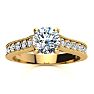 1 1/2 Carat Diamond Engagement Ring With 1 Carat Center Diamond In 14K Yellow Gold Image-1