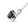 Amazing Massive 4 Carat ++ Black Diamond Mounted In A Heavy Solitaire Pendant.  Comes With An 18 Inch Chain
 Image-3