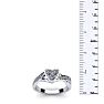 1/2 Carat Heart Shape Engagement Ring In White Gold Image-5