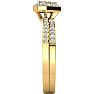 1/2 Carat Heart Halo Bridal Set in Yellow Gold Image-4