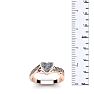 Cheap Engagement Rings, 1/2 Carat Heart Shape Engagement Ring In Rose Gold Image-5