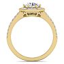 1 1/2 Carat Halo Diamond Engagement Ring In 14 Karat Yellow Gold Image-3