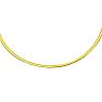 14 Karat Yellow & White Gold 2.5mm 16 Inch Two-Tone Reversible Omega Chain Necklace Image-1