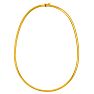 14 Karat Yellow Gold 4.0mm 18 Inch Round Omega Chain Necklace Image-1