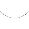 14 Karat White Gold 4.0mm 18 Inch Round Omega Chain Necklace Image-1