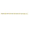 14 Karat Yellow & White Gold 7.50 Inch Fancy Oval Link Bracelet Image-1