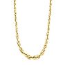 18 Karat Yellow Gold 7mm 18 Inch Shiny Double Oval Link Necklace Image-1