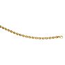 14 Karat Yellow Gold 7.50 Inch Single Oval Cable Chain Link Bracelet Image-1