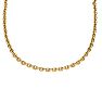 14 Karat Yellow Gold 18 Inch Single Oval Cable Chain Link Necklace Image-1