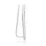 1/2 Carat Diamond Double Row Ear Climbers In Sterling Silver Image-5