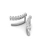 1/5ct Diamond Ear Climbers In 14K White Gold Image-1