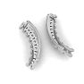 1/2ct Diamond Ear Climbers In 14K White Gold Image-2