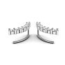 1/2ct Diamond Ear Climbers In 14K White Gold Image-3