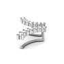 1/2ct Diamond Ear Climbers In 14K White Gold Image-4