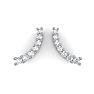 1/2ct Diamond Ear Climbers In 14K White Gold Image-5