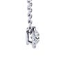 1/2ct Halo Diamond Necklace In 14K White Gold
 Image-3