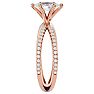 3/4 Carat Marquise Shape Diamond Engagement Ring In 14 Karat Rose Gold Image-4