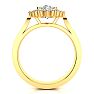 1 1/2ct Oval And Round Diamond Classic Engagement Ring In 14 Karat Yellow Gold Image-3