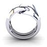 Super Bold And Gorgeous 1/4 Carat Diamond Band In 14K White Gold Image-3