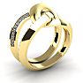 Super Bold And Gorgeous 1/4 Carat Diamond Band In 14K Yellow Gold Image-2