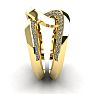 Super Bold And Gorgeous 1/4 Carat Diamond Band In 14K Yellow Gold Image-4