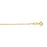 14 Karat Yellow Gold 0.6mm 18 Inch Classic Box Chain Necklace Image-1