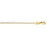 14 Karat Yellow Gold 0.80mm 22 Inch Classic Box Chain Necklace Image-1