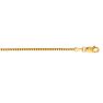 14 Karat Yellow Gold 1.1mm 18 Inch Classic Box Chain Necklace Image-1