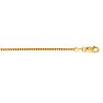 14 Karat Yellow Gold 1.1mm 24 Inch Classic Box Chain Necklace Image-1