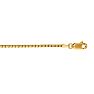 14 Karat Yellow Gold 1.6mm 22 Inch Classic Box Chain Necklace Image-1