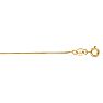 14 Karat Yellow Gold 0.6mm 18 Inch Classic Box Chain Necklace Image-1
