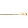 14 Karat Yellow Gold 0.6mm 18 Inch Classic Box Chain Necklace Image-1