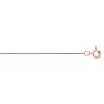 14 Karat Rose Gold 0.45mm 16 Inch Classic Pink Box Chain Necklace Image-1