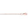 14 Karat Rose Gold 0.60mm 16 Inch Classic Pink Box Chain Necklace Image-1