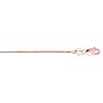 14 Karat Rose Gold 0.60mm 20 Inch Classic Pink Box Chain Necklace Image-1