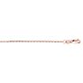 14 Karat Rose Gold 0.80mm 16 Inch Classic Pink Box Chain Necklace