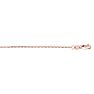14 Karat Rose Gold 0.80mm 20 Inch Classic Pink Box Chain Necklace Image-1